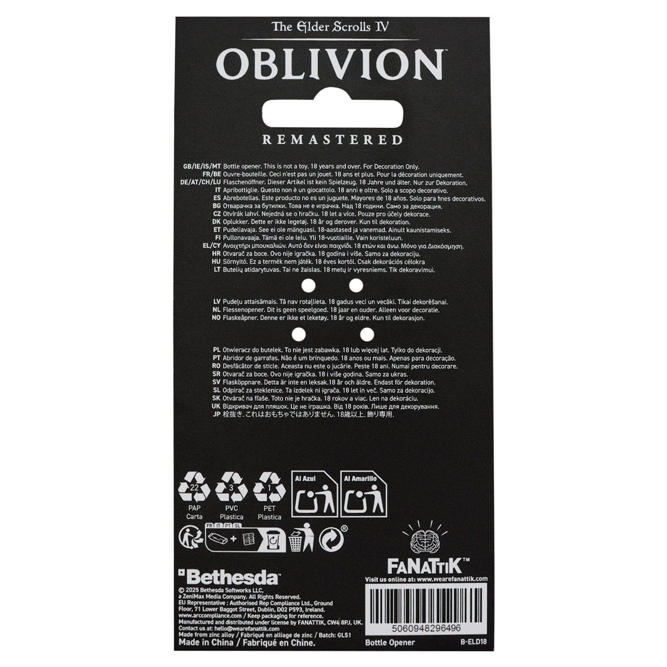 Immagine del prodotto The Elder Scrolls IV: Oblivion - Apribottiglie Mehrune's Razor