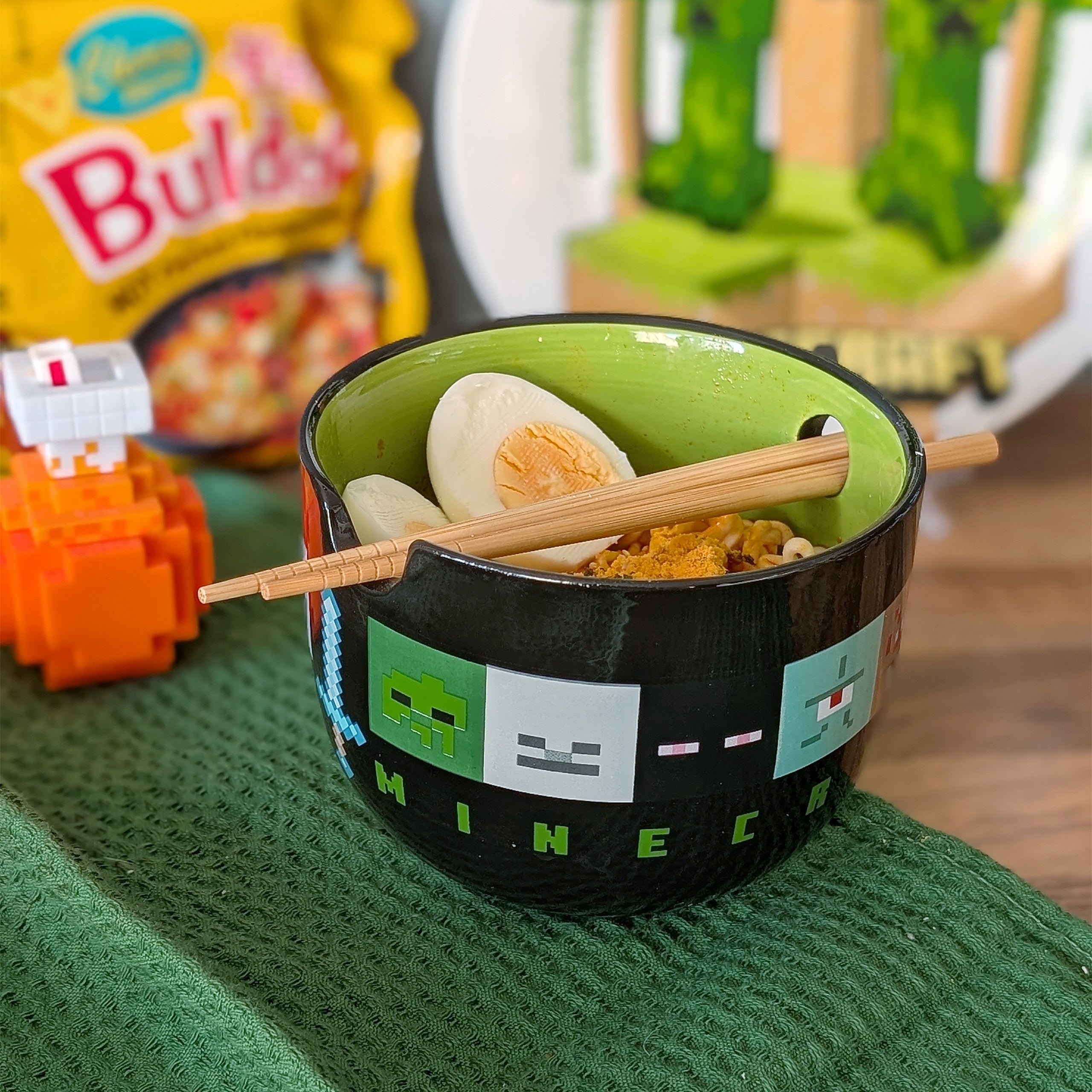 Immagine del prodotto Minecraft - Ciotola Ramen Creeper con Bacchette