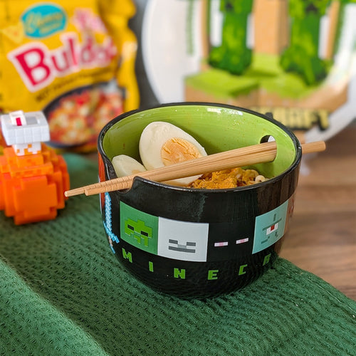 Product image Minecraft - Creeper Ramen Bowl with Chopsticks