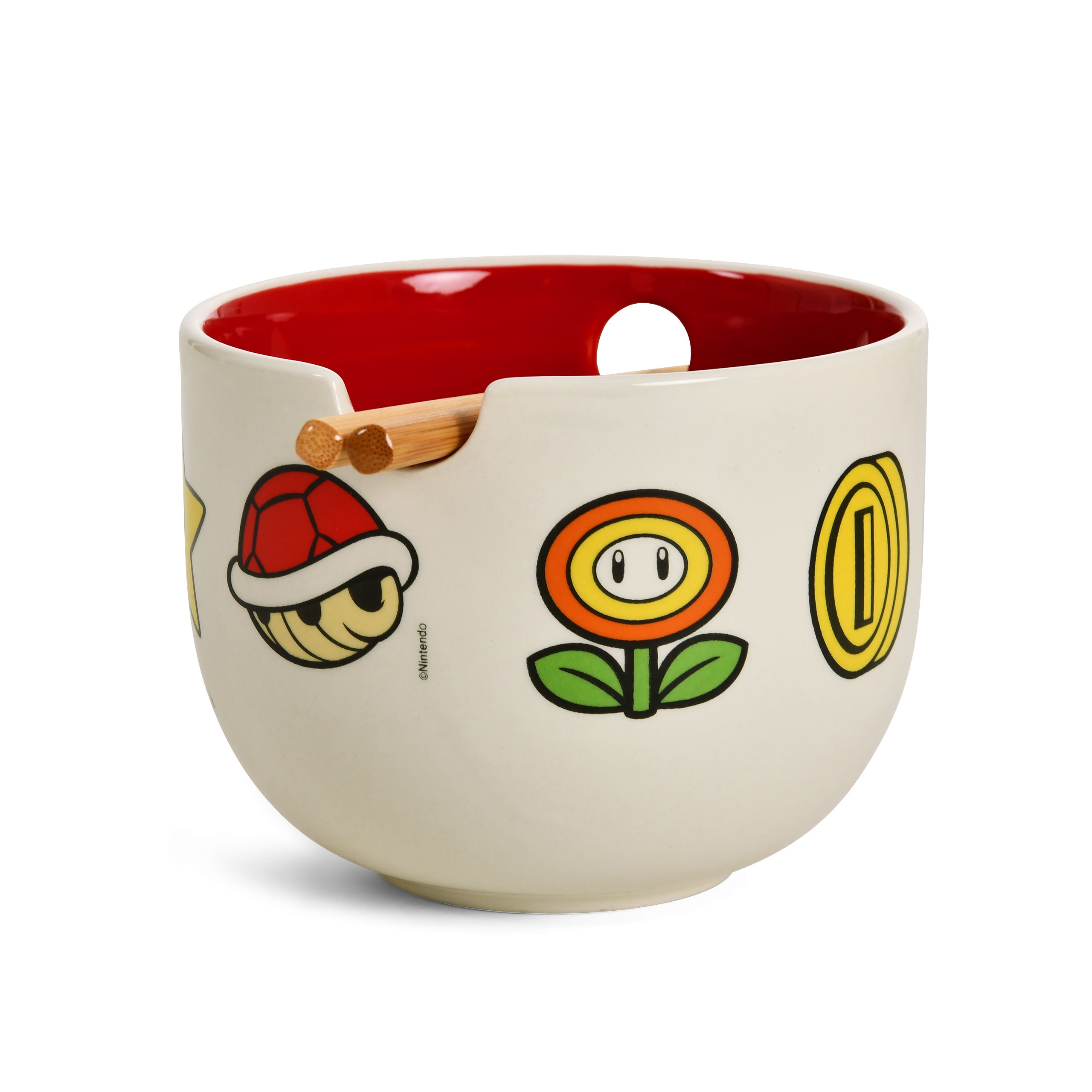 Immagine del prodotto Super Mario - Ciotola Ramen con Simboli e Bacchette