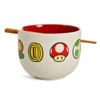 Immagine del prodotto Super Mario - Ciotola Ramen con Simboli e Bacchette