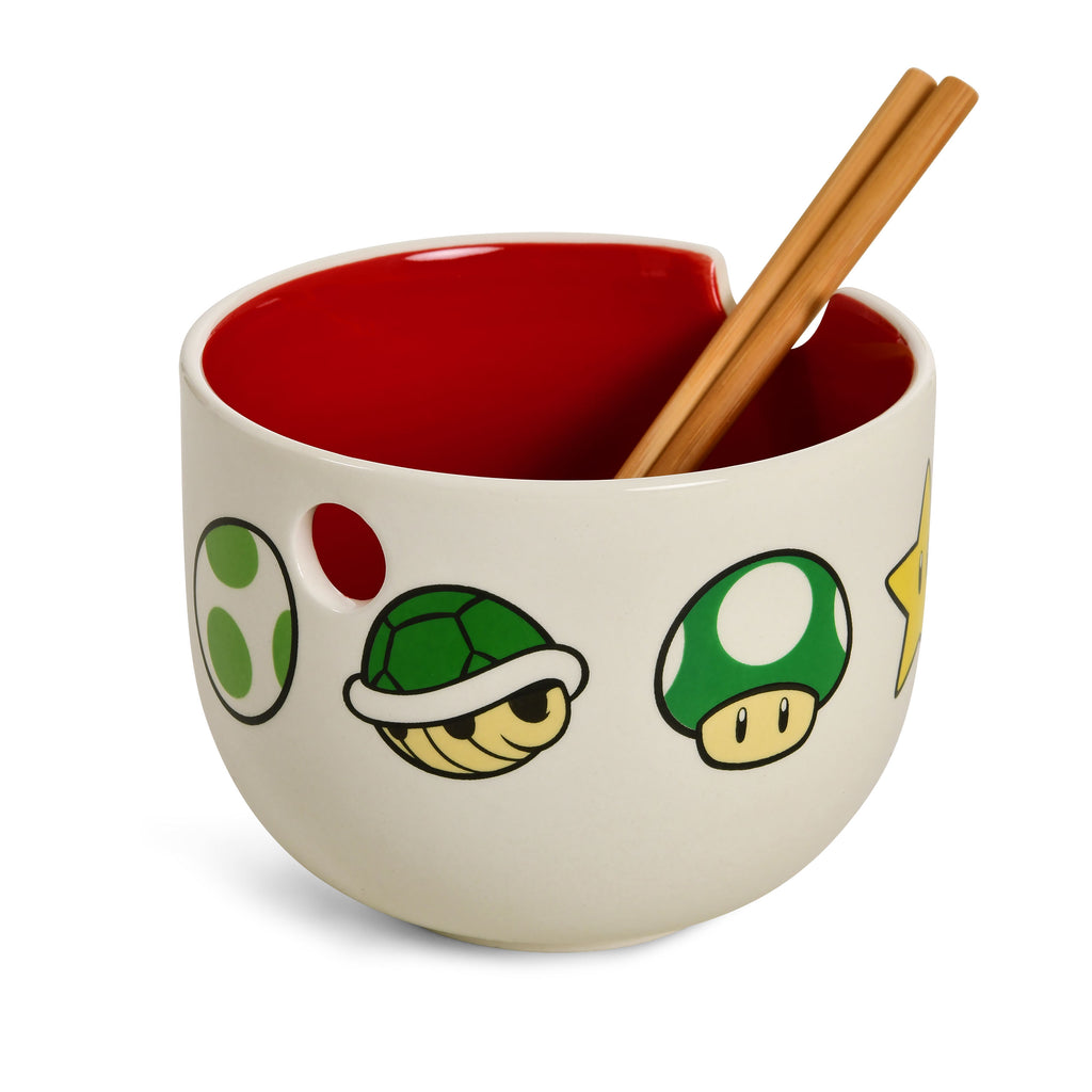 Immagine del prodotto Super Mario - Ciotola Ramen con Simboli e Bacchette
