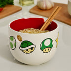Immagine del prodotto Super Mario - Ciotola Ramen con Simboli e Bacchette
