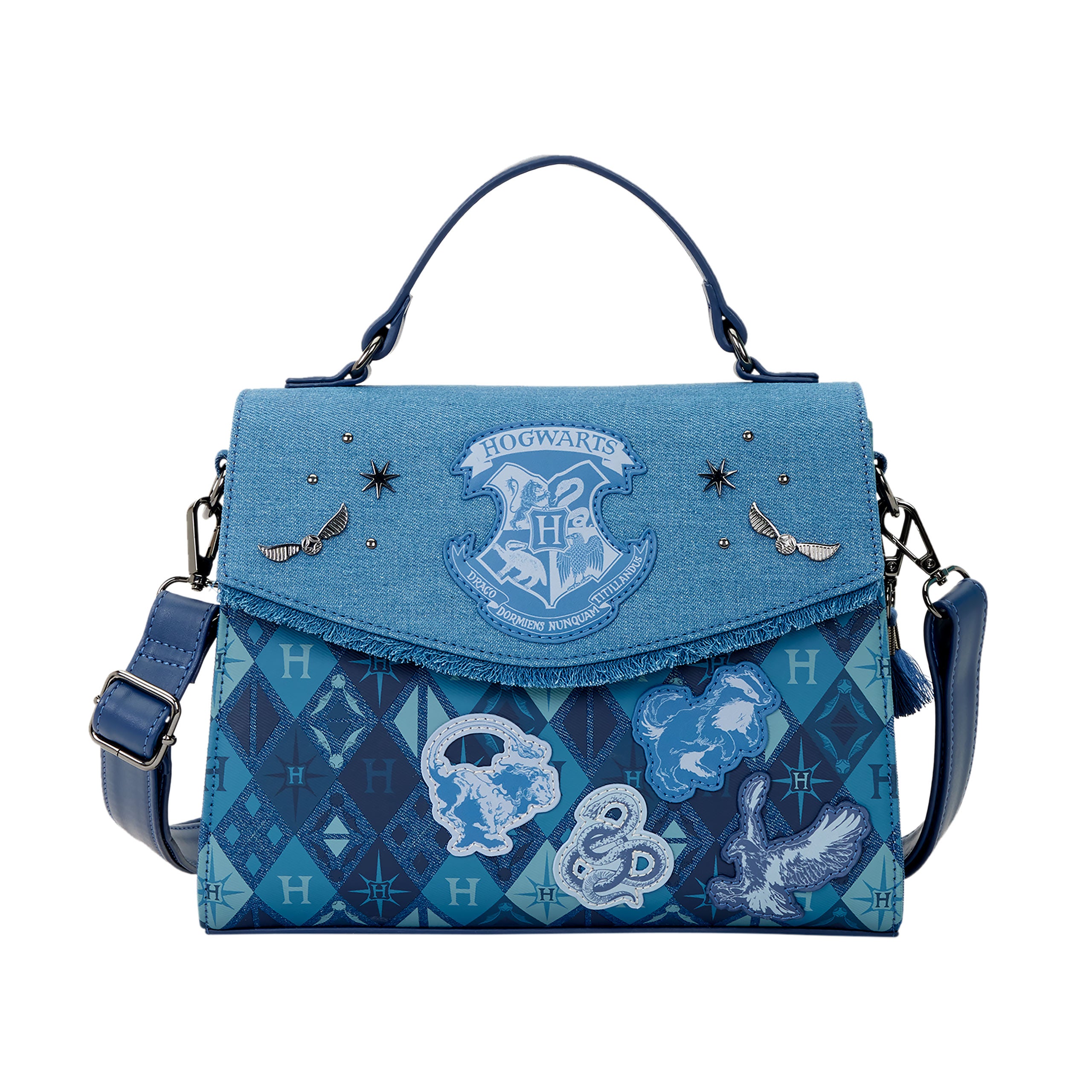 Immagine del prodotto Harry Potter - Borsa a tracolla Hogwarts in denim