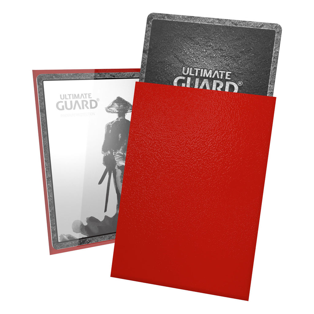 Immagine del prodotto Buste Katana Ultimate Guard rosse – Confezione da 60 per TCG (formato giapponese)