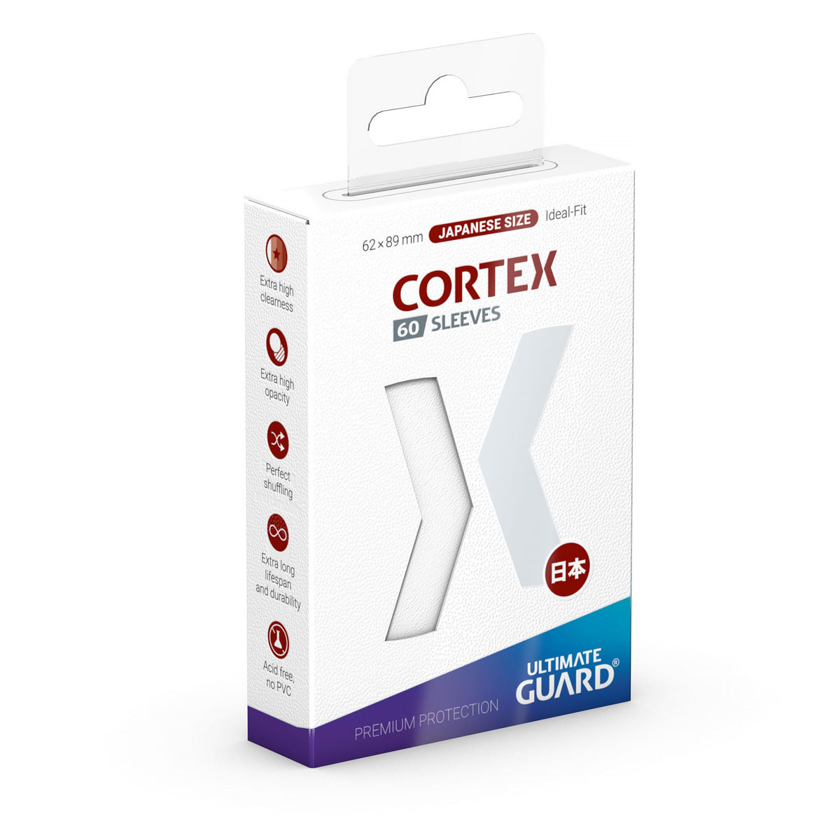 Immagine del prodotto Bustine Cortex bianche 60 pezzi Ultimate Guard per TCG formato giapponese