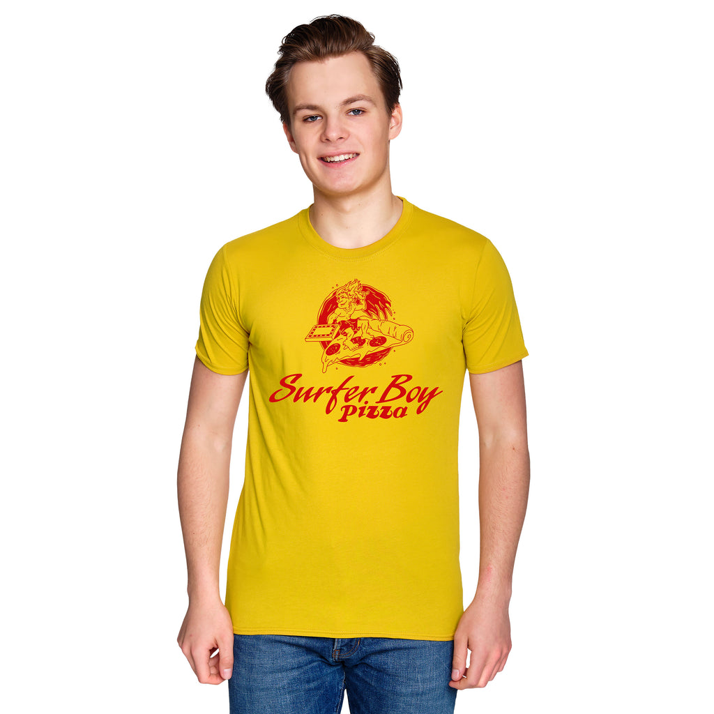 Immagine del prodotto Stranger Things - T-shirt Surfer Boy Pizza gialla