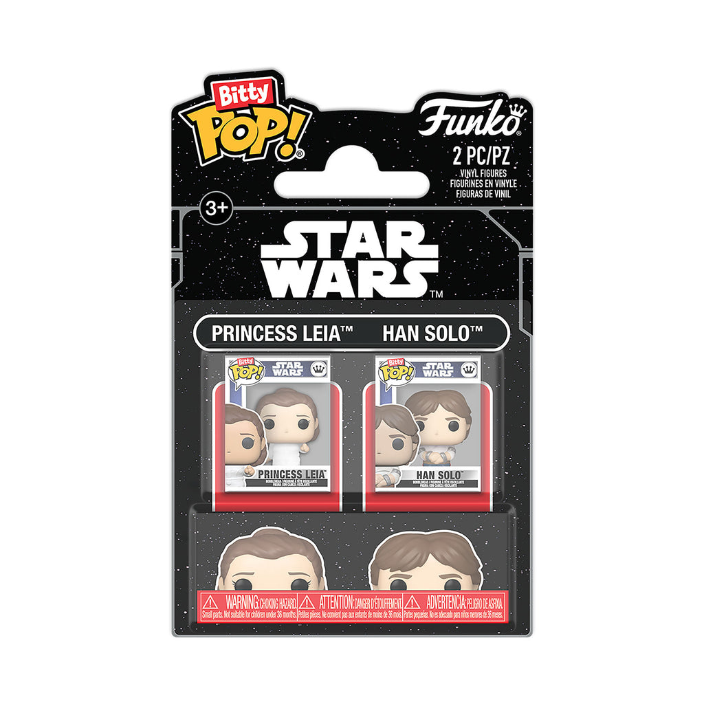 Immagine del prodotto Star Wars - Leia e Han Solo L’Impero colpisce ancora Funko Bitty Pop set da 2 figure