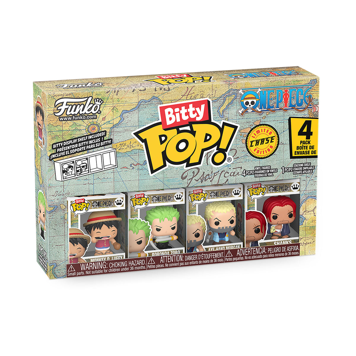 Immagine del prodotto One Piece - Set di 4 figure Funko Bitty Pop Serie 1