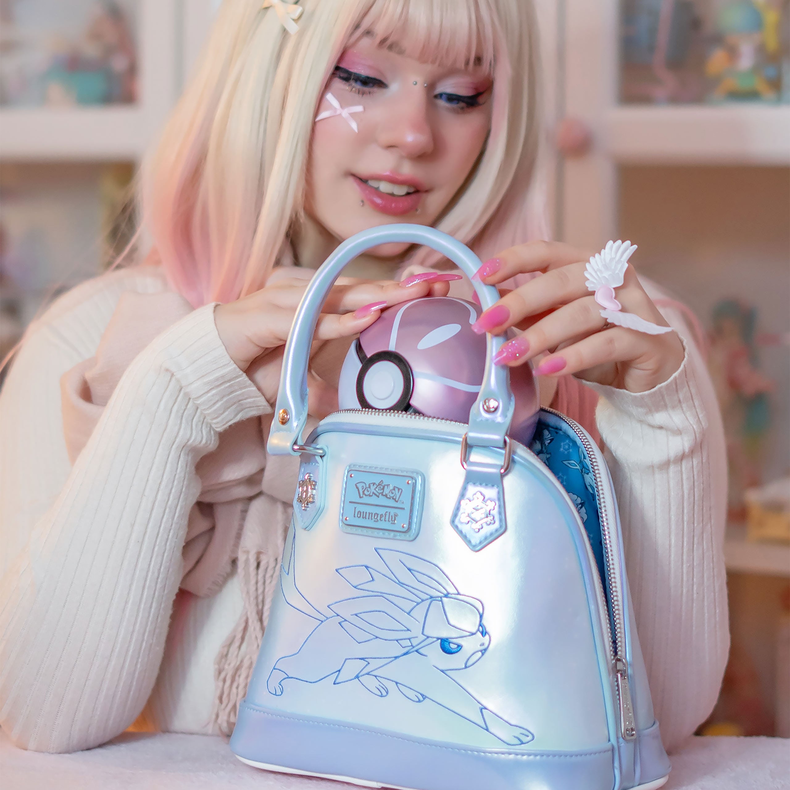 Immagine del prodotto Pokémon - Borsa a mano invernale Glaceon e Vulpix