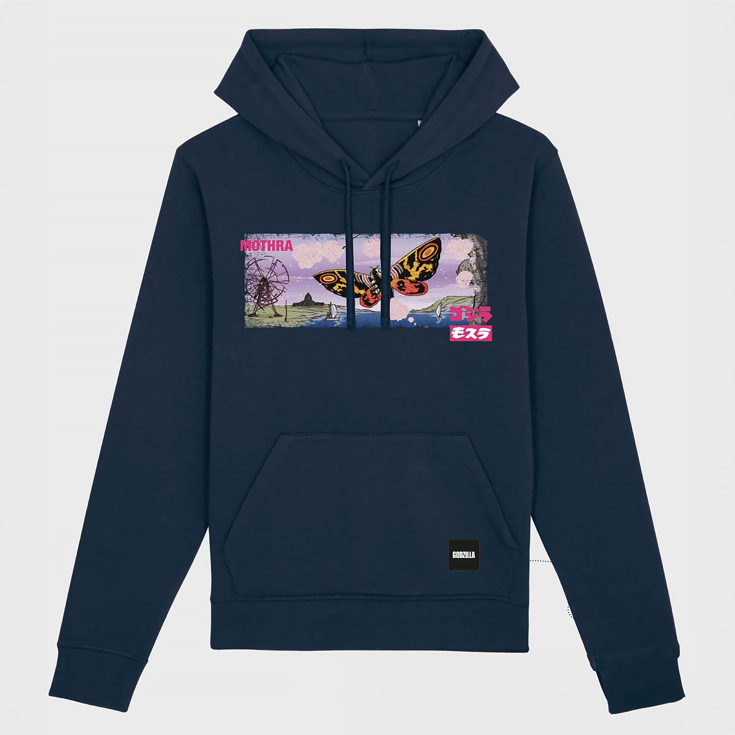 Immagine del prodotto Godzilla - Mothra felpa con cappuccio blu