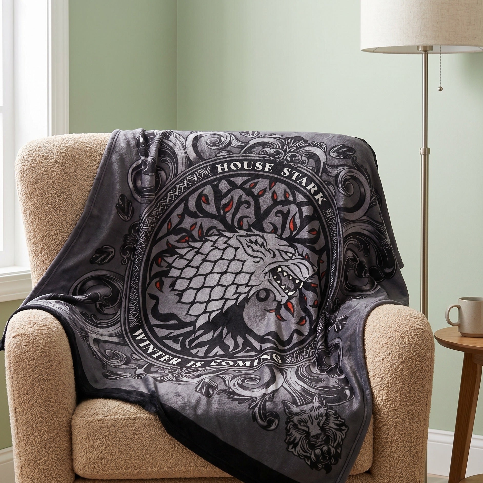 Immagine del prodotto Coperta morbida stemma Stark - Game of Thrones