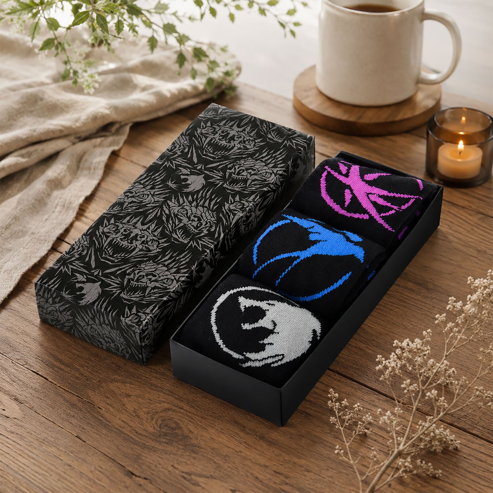 Immagine del prodotto The Witcher - Set di 3 paia di calzini Symbols in scatola regalo