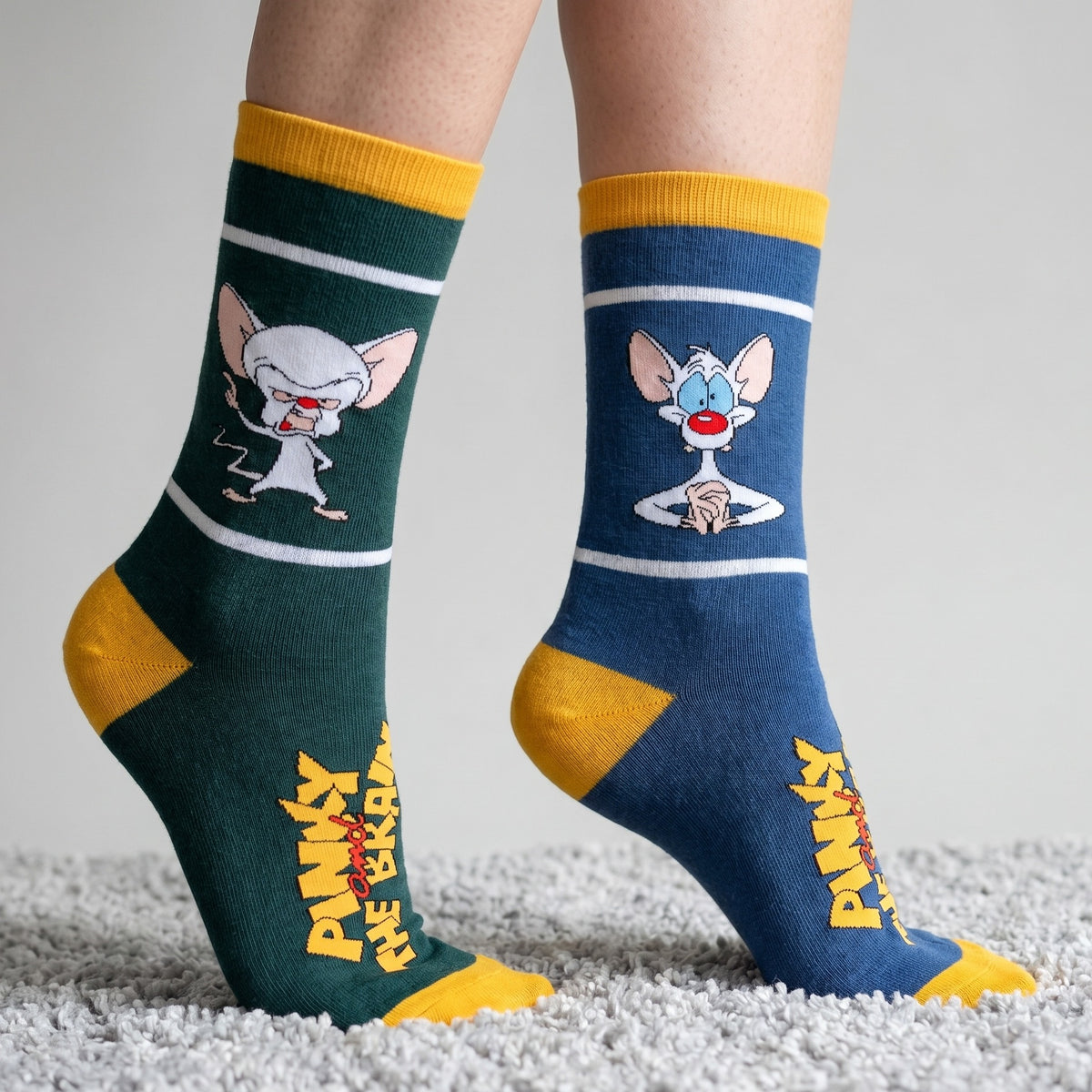 Immagine del prodotto Pinky and the Brain - Set di 3 paia di calzini Pinky e Brain in confezione regalo