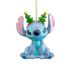 Immagine del prodotto Stitch con cerchietto Decorazione per albero di Natale - Lilo & Stitch