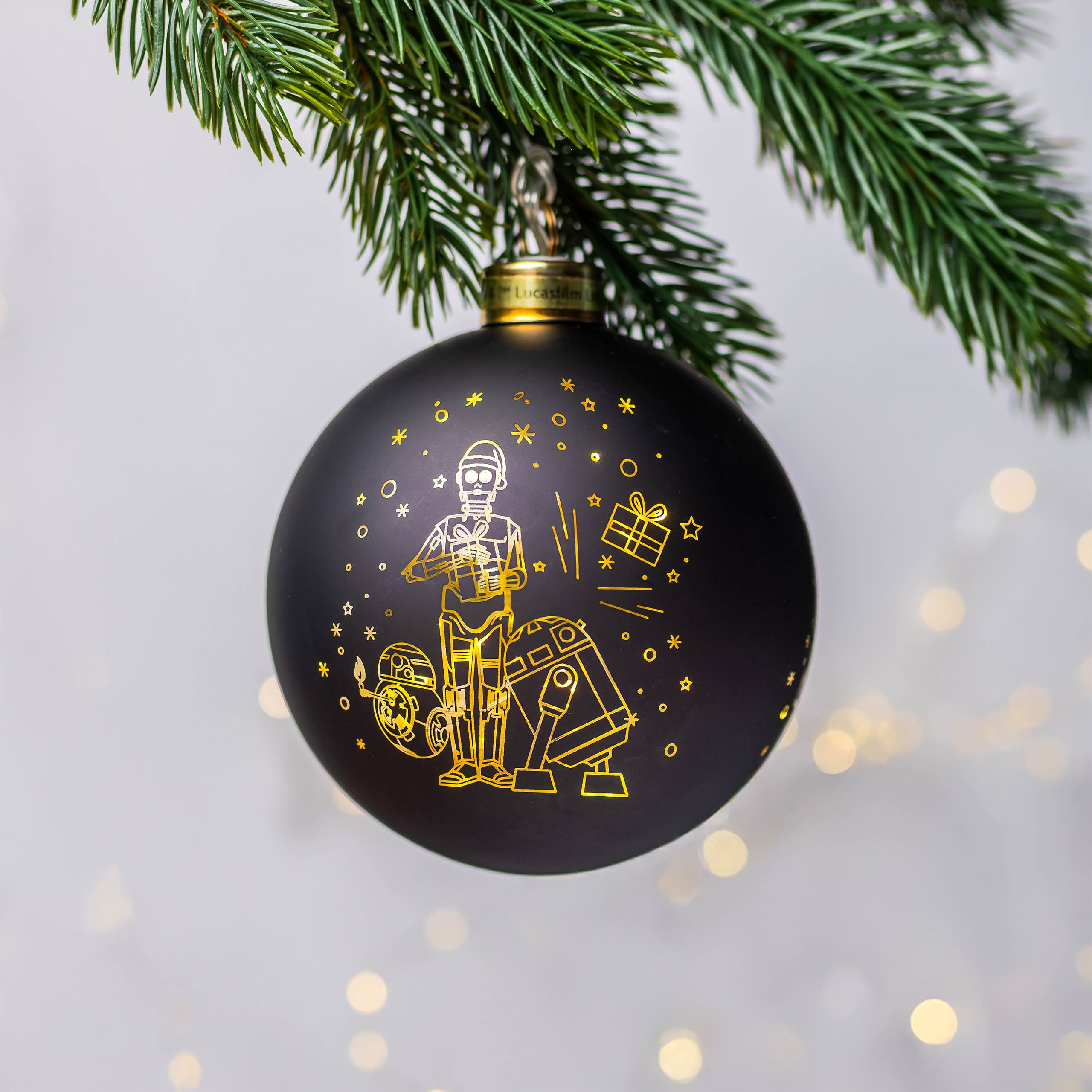 Immagine del prodotto Star Wars - Palla di Natale Droidi con luce