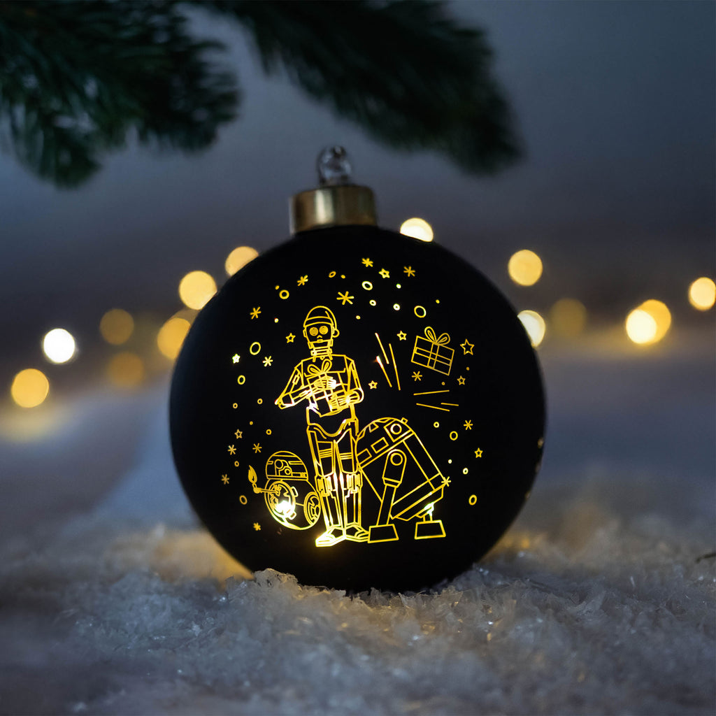 Immagine del prodotto Star Wars - Palla di Natale Droidi con luce