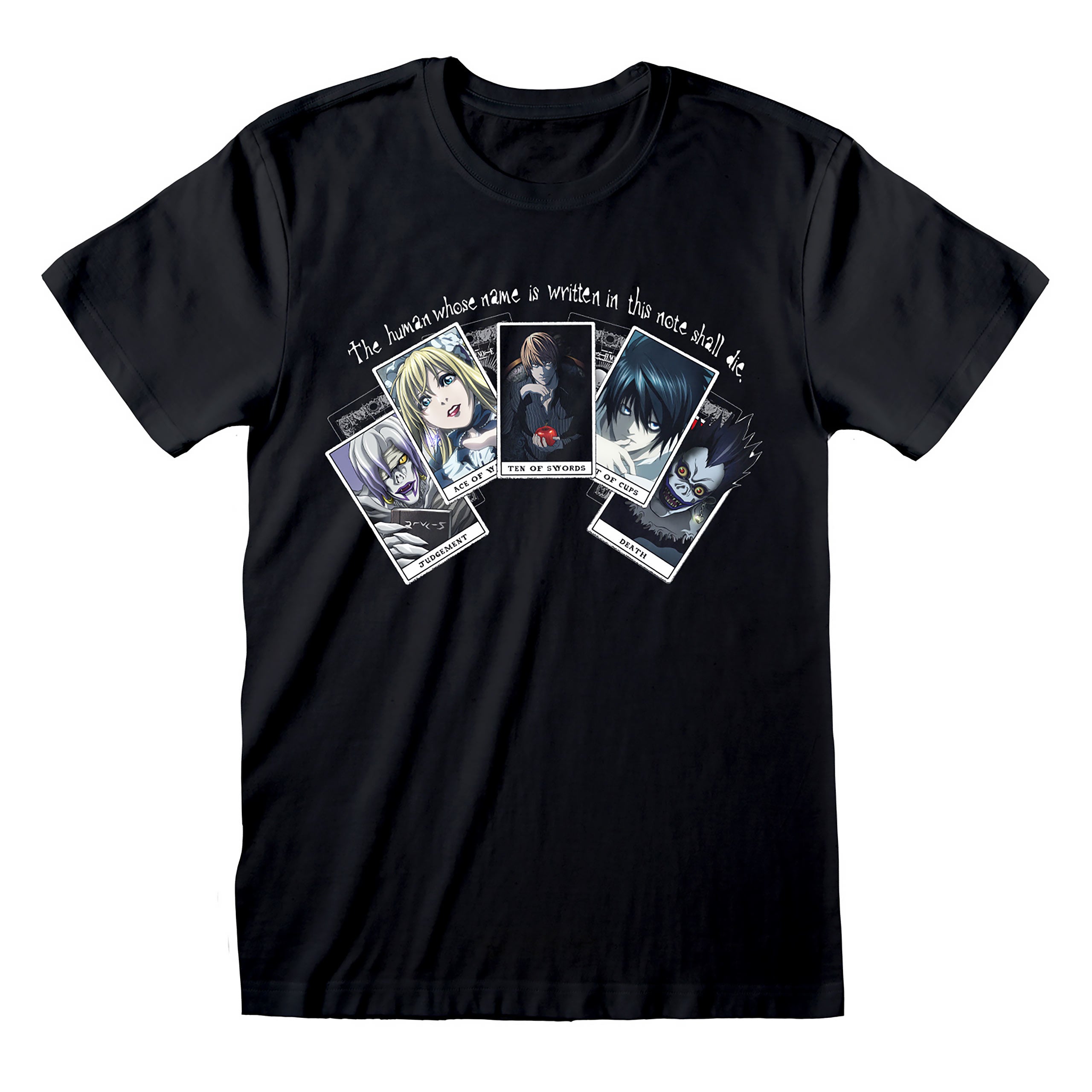Immagine del prodotto Death Note - T-shirt Playing Cards nera