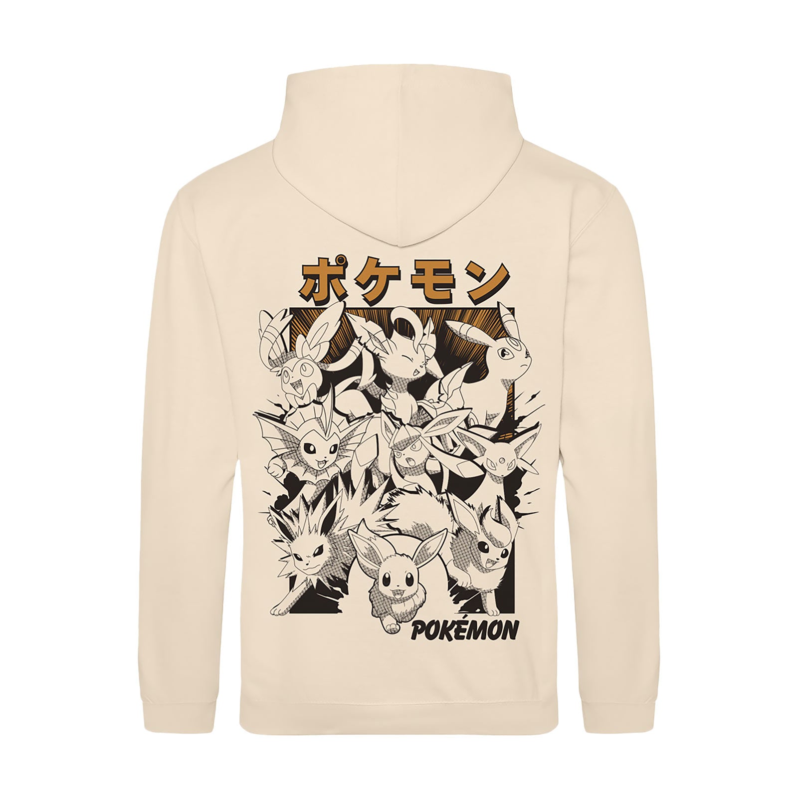 Immagine del prodotto Pokémon - Felpa con cappuccio Katakana Evoluzione di Eevee