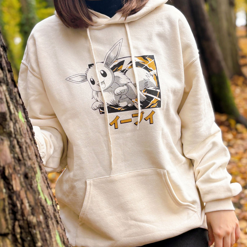 Immagine del prodotto Pokémon - Felpa con cappuccio Katakana Evoluzione di Eevee