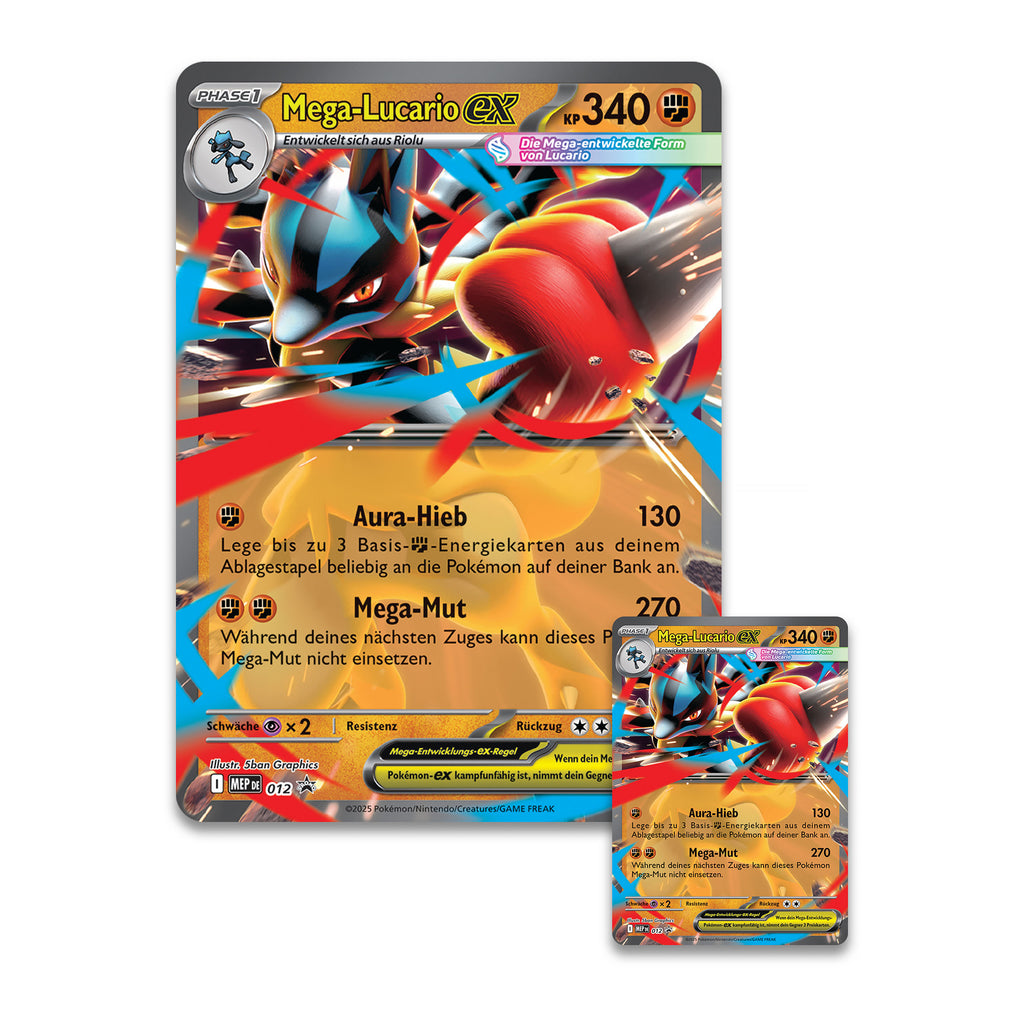Immagine del prodotto Pokémon - Mega Lucario-EX Collezione Premium con Figura (Carte collezionabili)