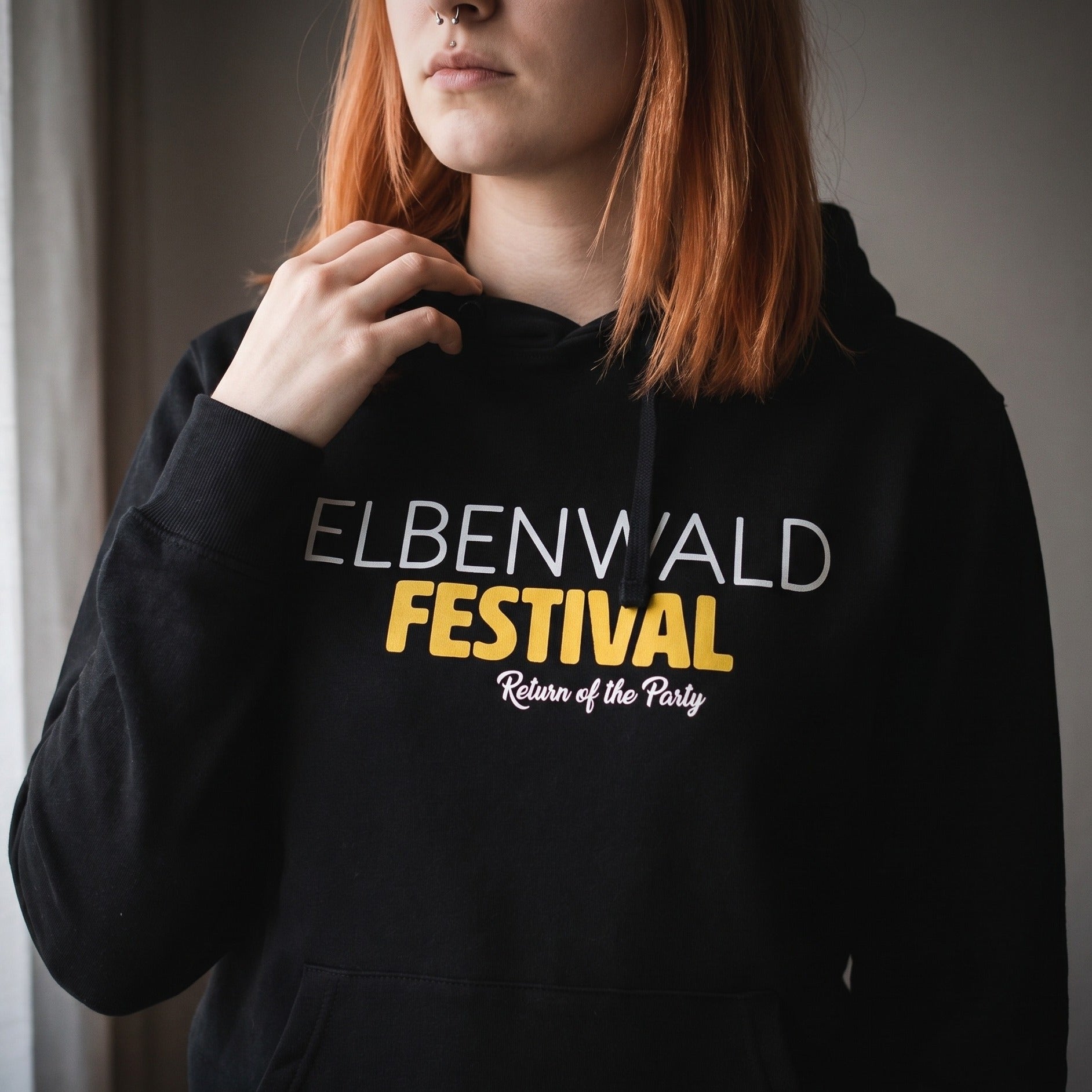 Immagine del prodotto Elbenwald Festival - Felpa con cappuccio Return of the Party nera