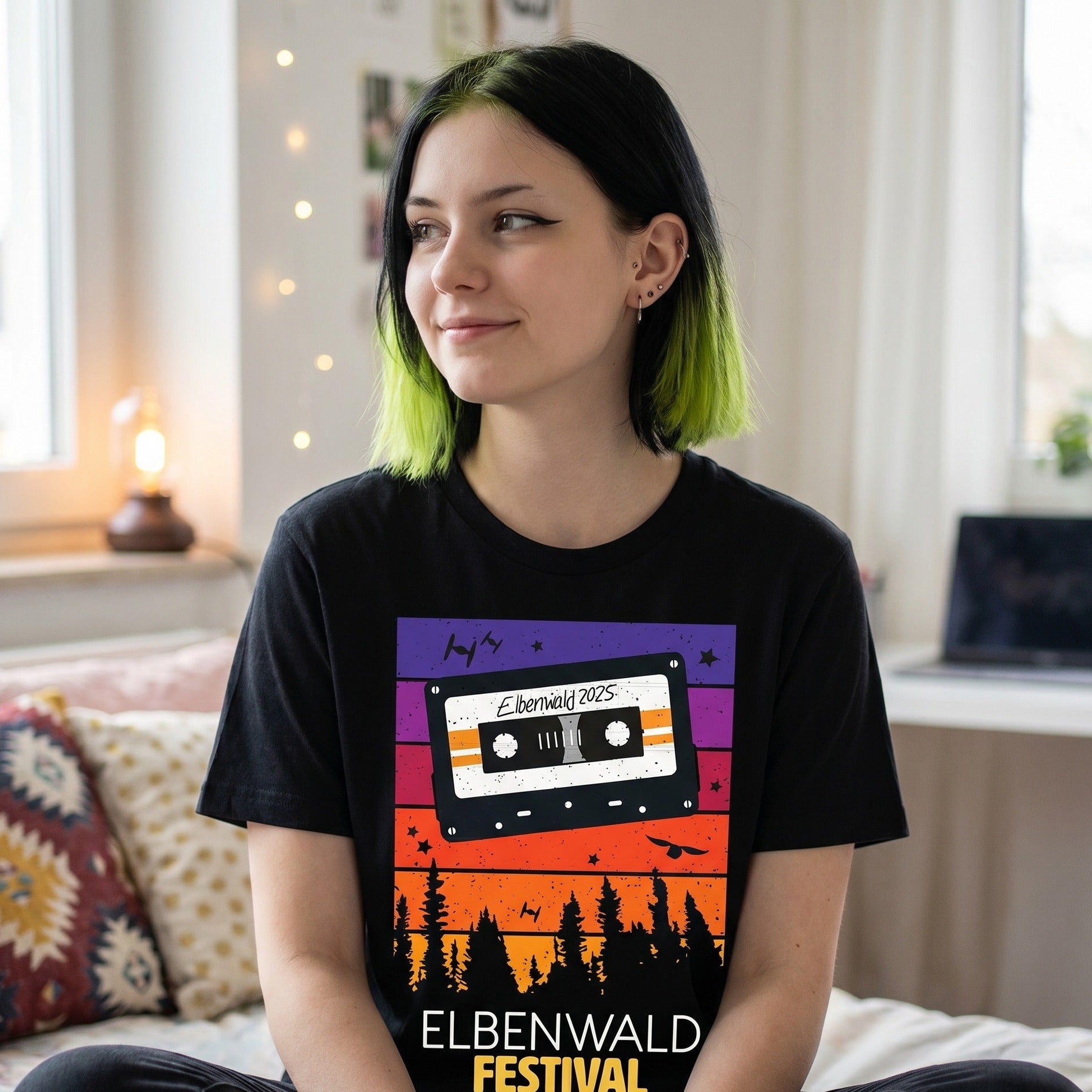 Immagine del prodotto Elbenwald Festival - T-shirt Tape nera