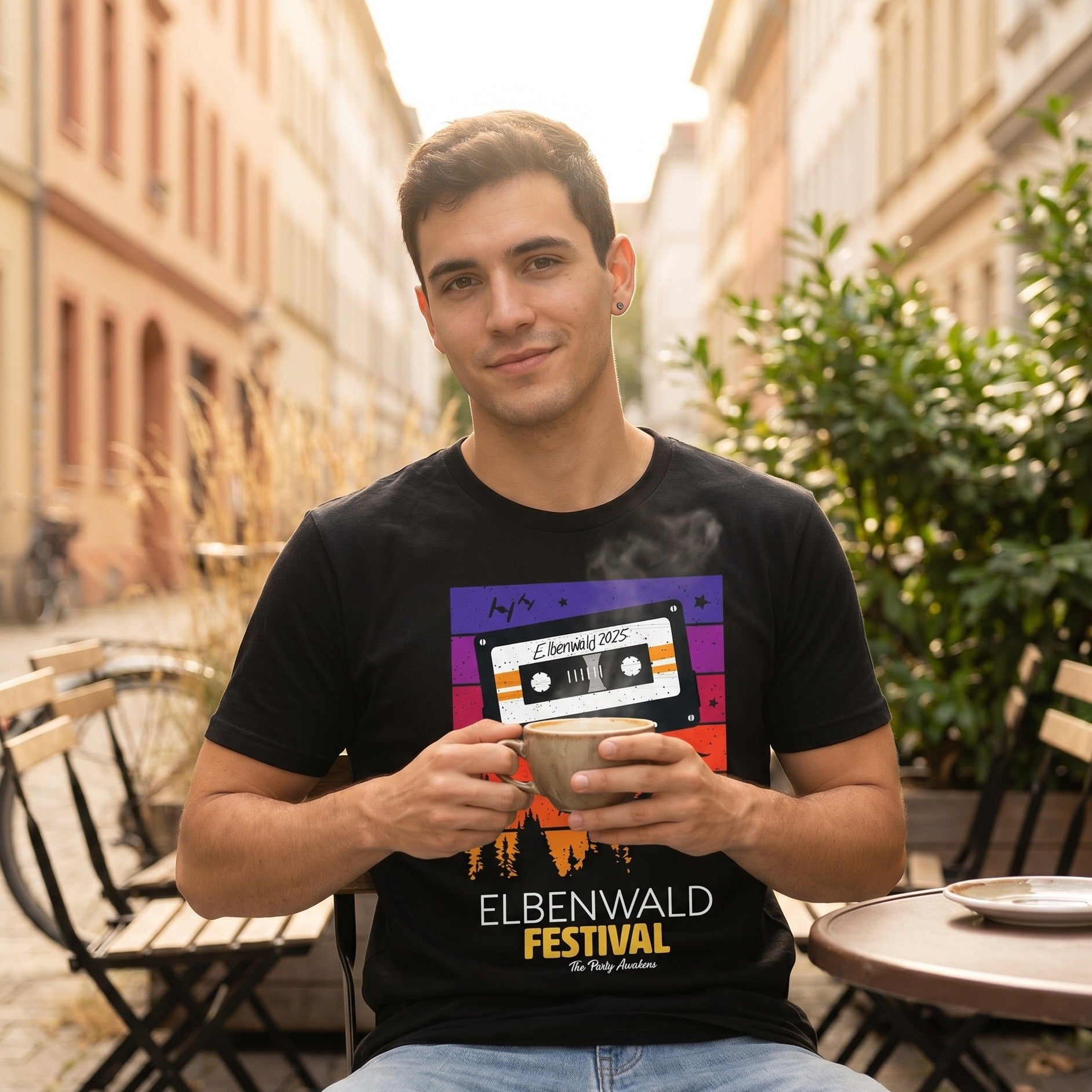 Immagine del prodotto Elbenwald Festival - T-shirt Tape nera