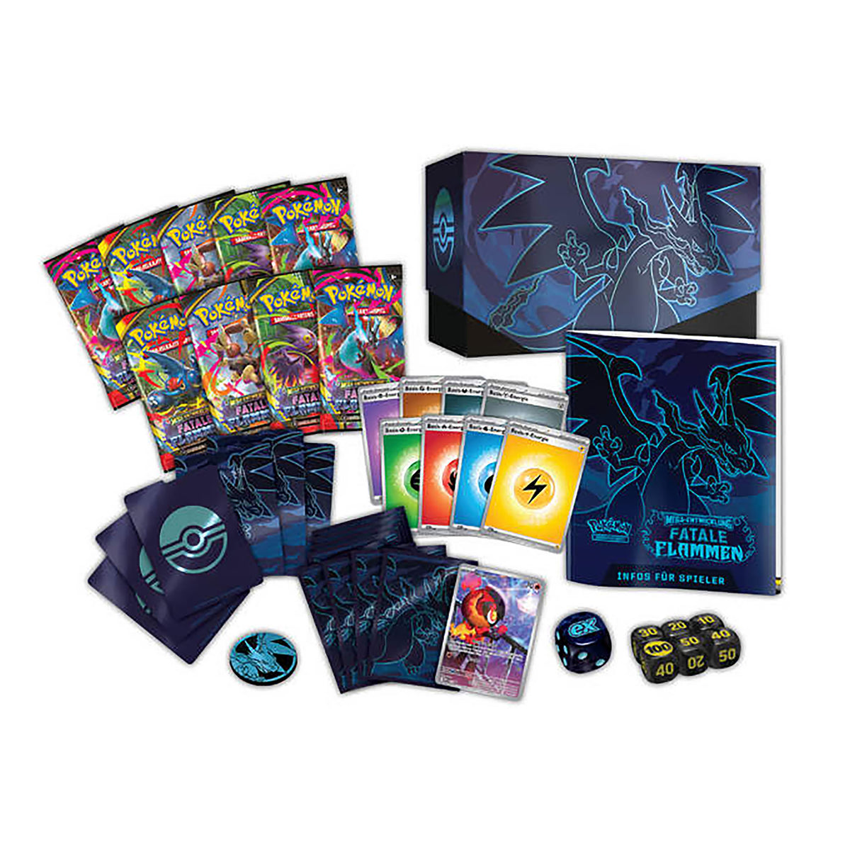 Immagine del prodotto Pokemon - Fiamme fatali Mega Evoluzione Set Allenatore Fuoriclasse versione tedesca