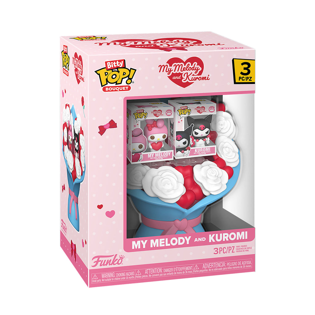 Immagine del prodotto Hello Kitty and Friends Kuromi e Hello Kitty Valentines Funko Bitty Pop Bouquet - Sanrio
