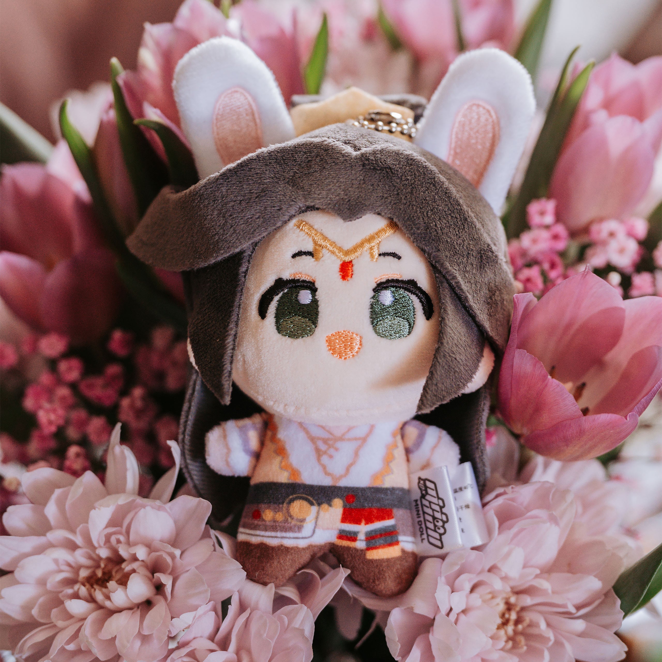 Immagine del prodotto Heaven Official's Blessing – Portachiavi Peluche Xie Lian Versione Tibetan Robe Serie Ming Yue Lou Lan