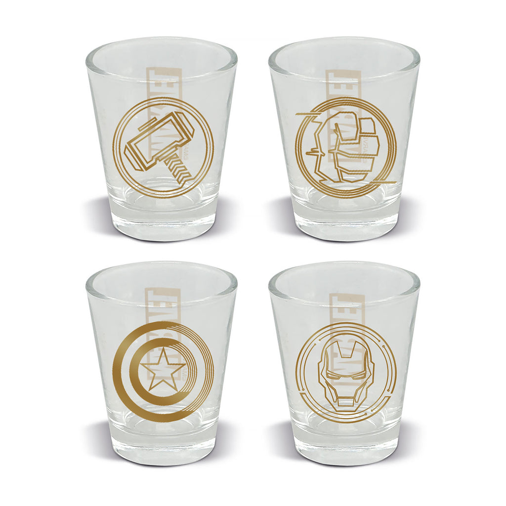 Immagine del prodotto Marvel - Symbols set di 4 bicchierini