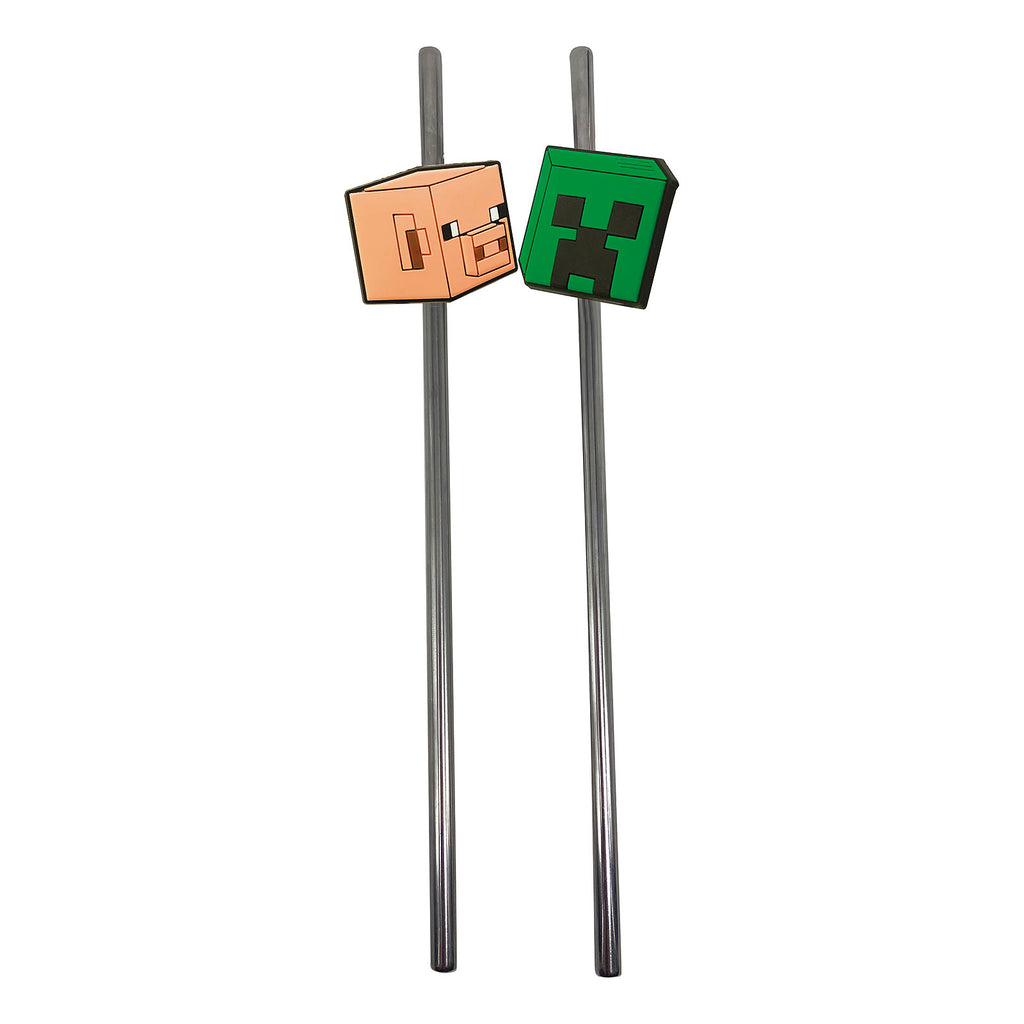 Immagine del prodotto Minecraft - Cannucce Creeper e Pig set da 2