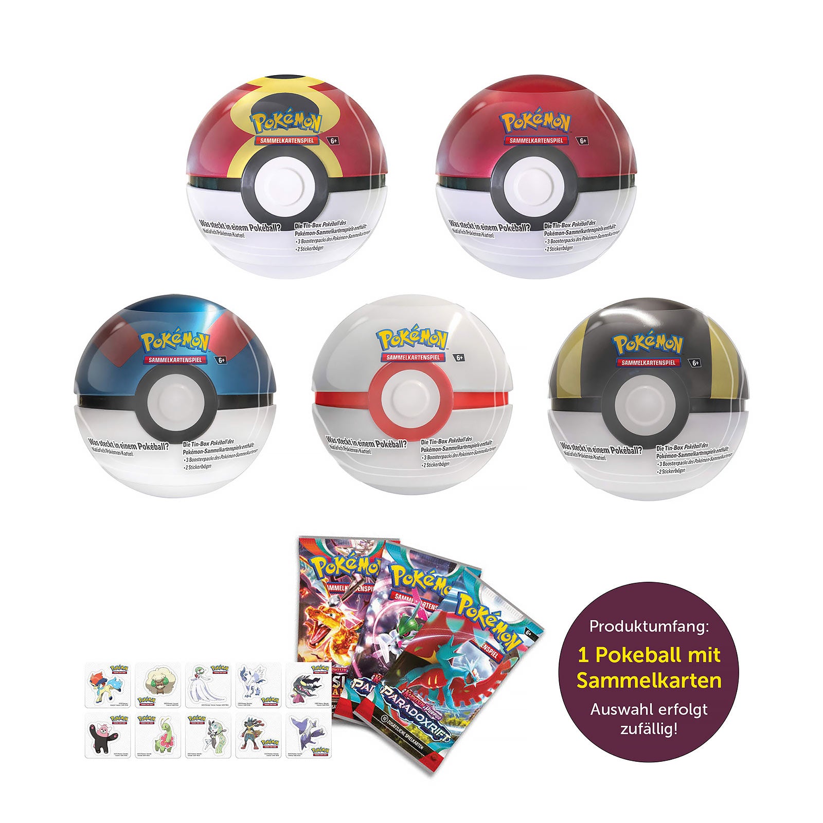 Product image Pokemon - Mystery Poké Ball Cards Tin Box Autumn 2025