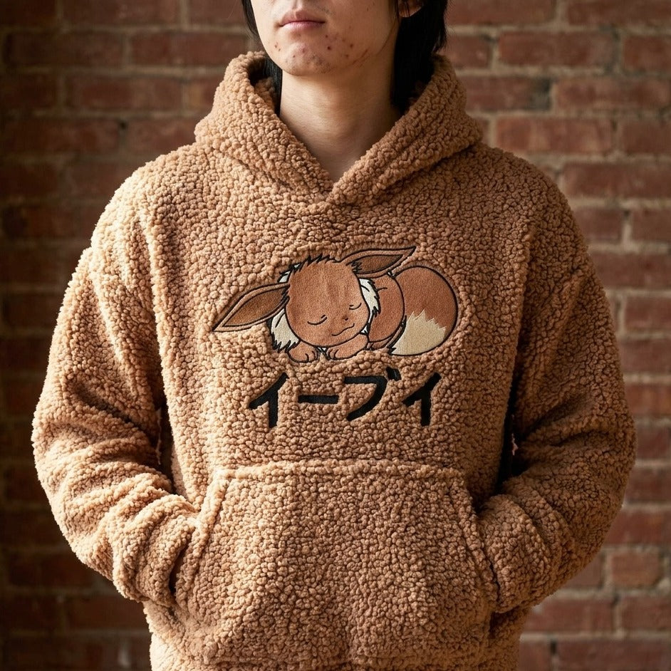 Immagine del prodotto Pokémon - Felpa con cappuccio Eevee con interno in peluche