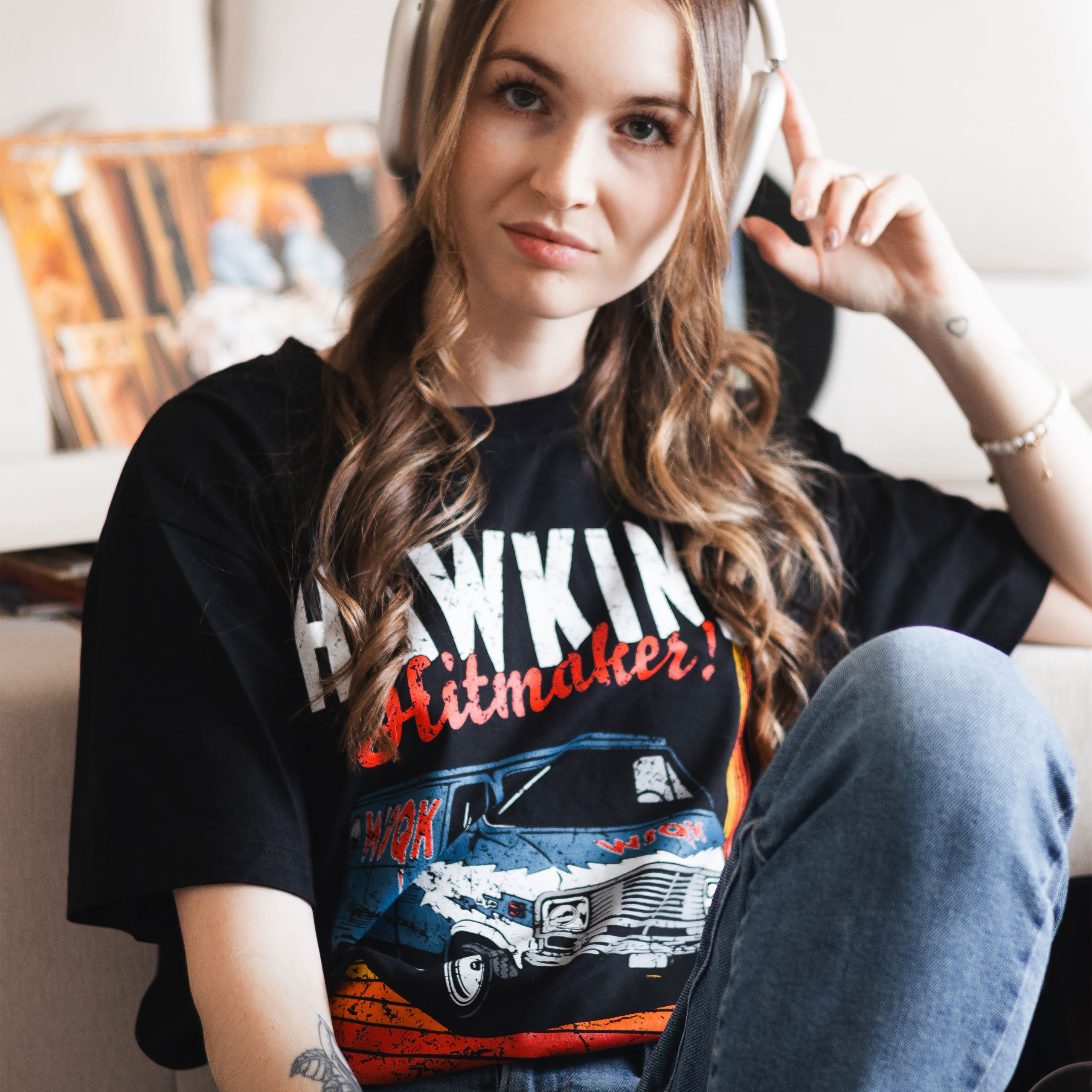 Immagine del prodotto Stranger Things - T-shirt WSQK Hawkins Hitmaker