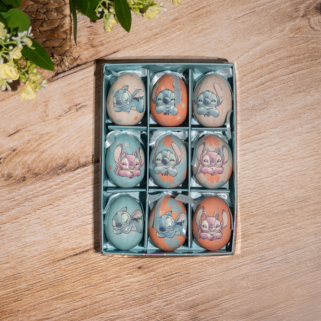 Immagine del prodotto Decorazioni uova di Pasqua Stitch 9 pz - Lilo & Stitch