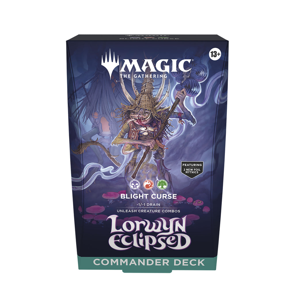 Product image Magic The Gathering - Lorwyn Eclipsed Blight Curse Commander Deck English Version