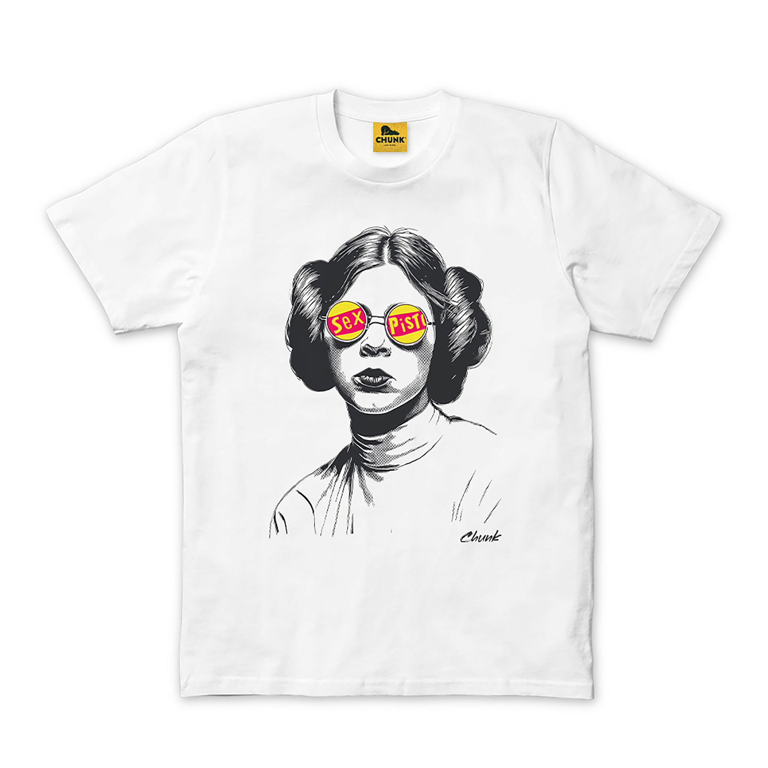 Immagine del prodotto T-shirt Sex Bomb per fan di Star Wars bianca