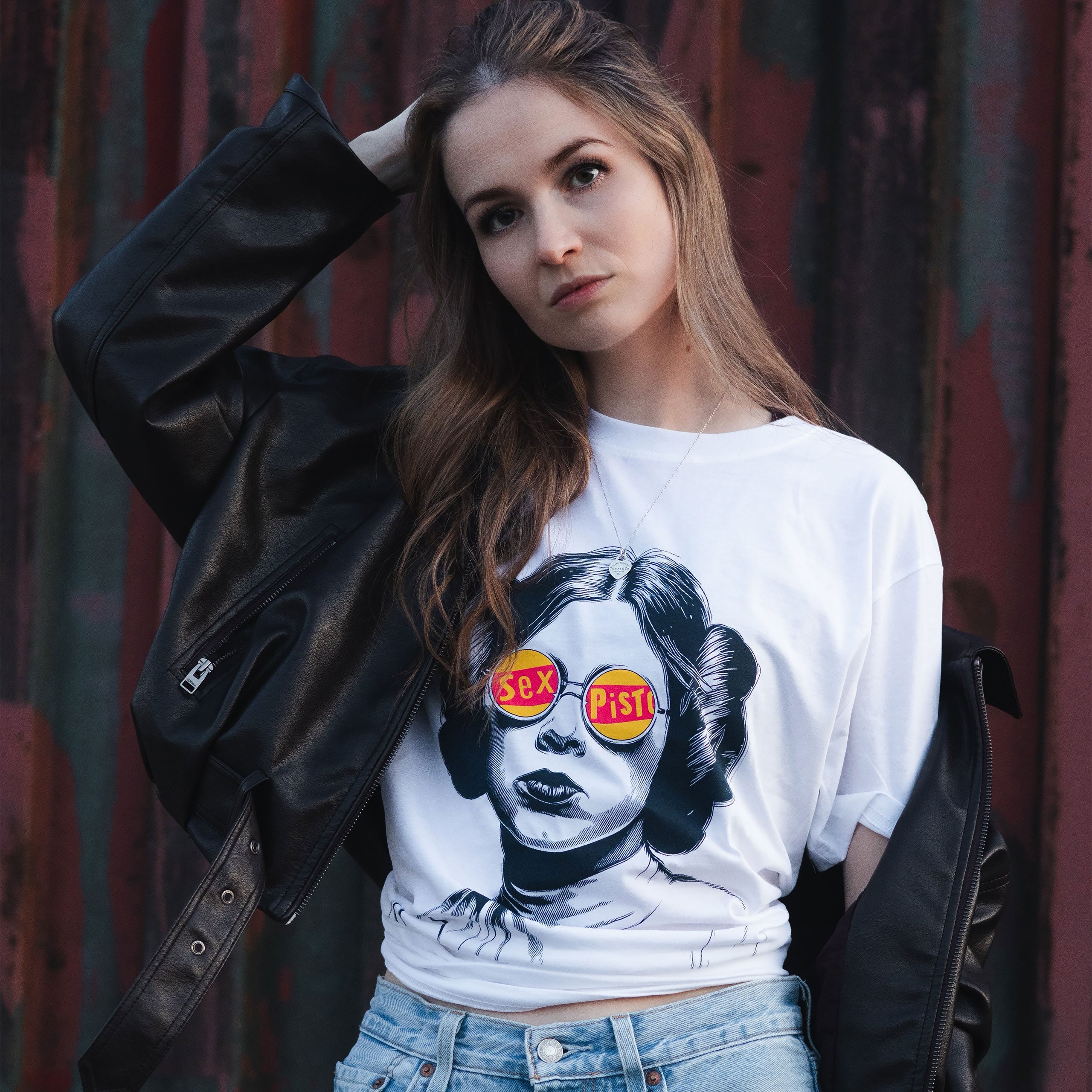 Immagine del prodotto T-shirt Sex Bomb per fan di Star Wars bianca