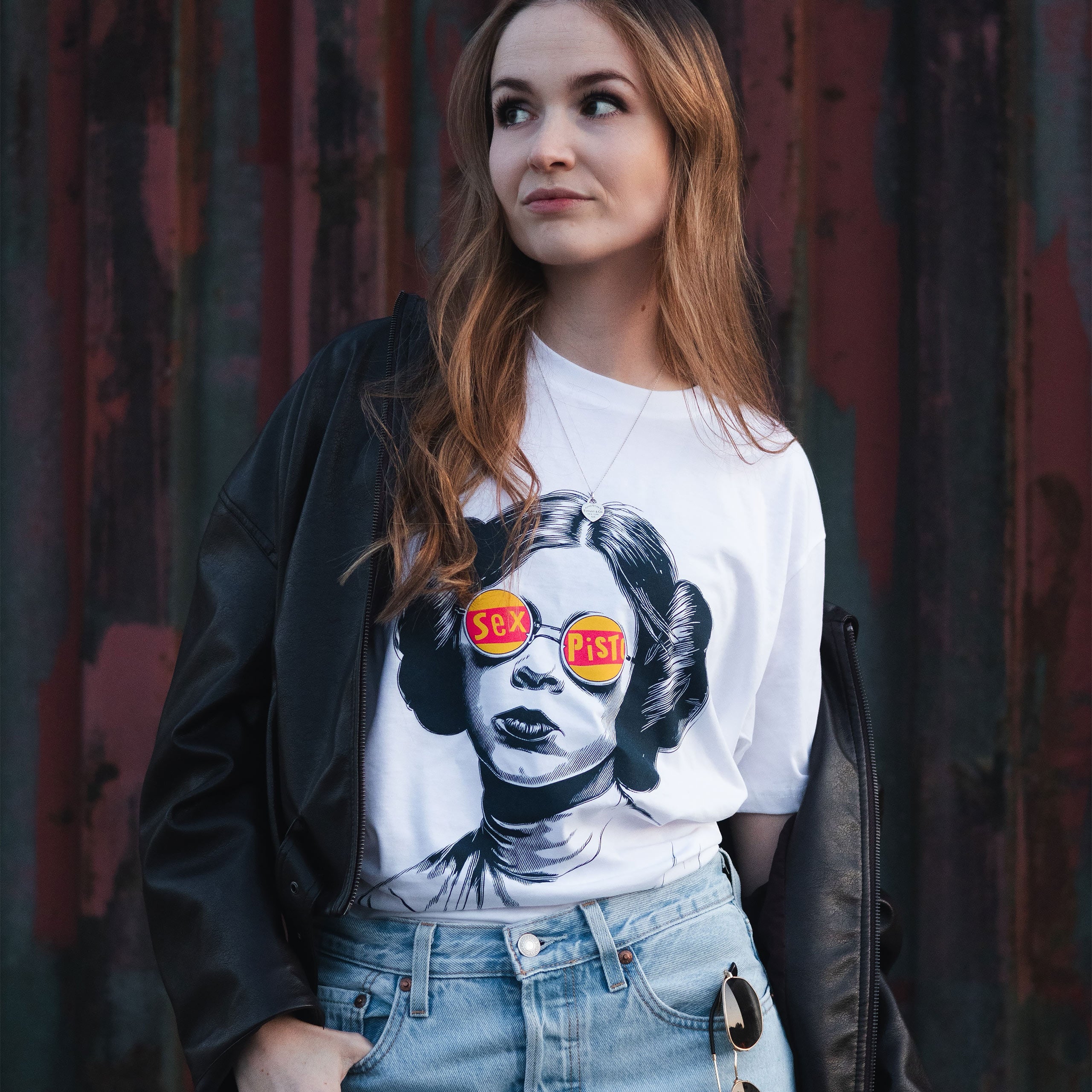 Immagine del prodotto T-shirt Sex Bomb per fan di Star Wars bianca
