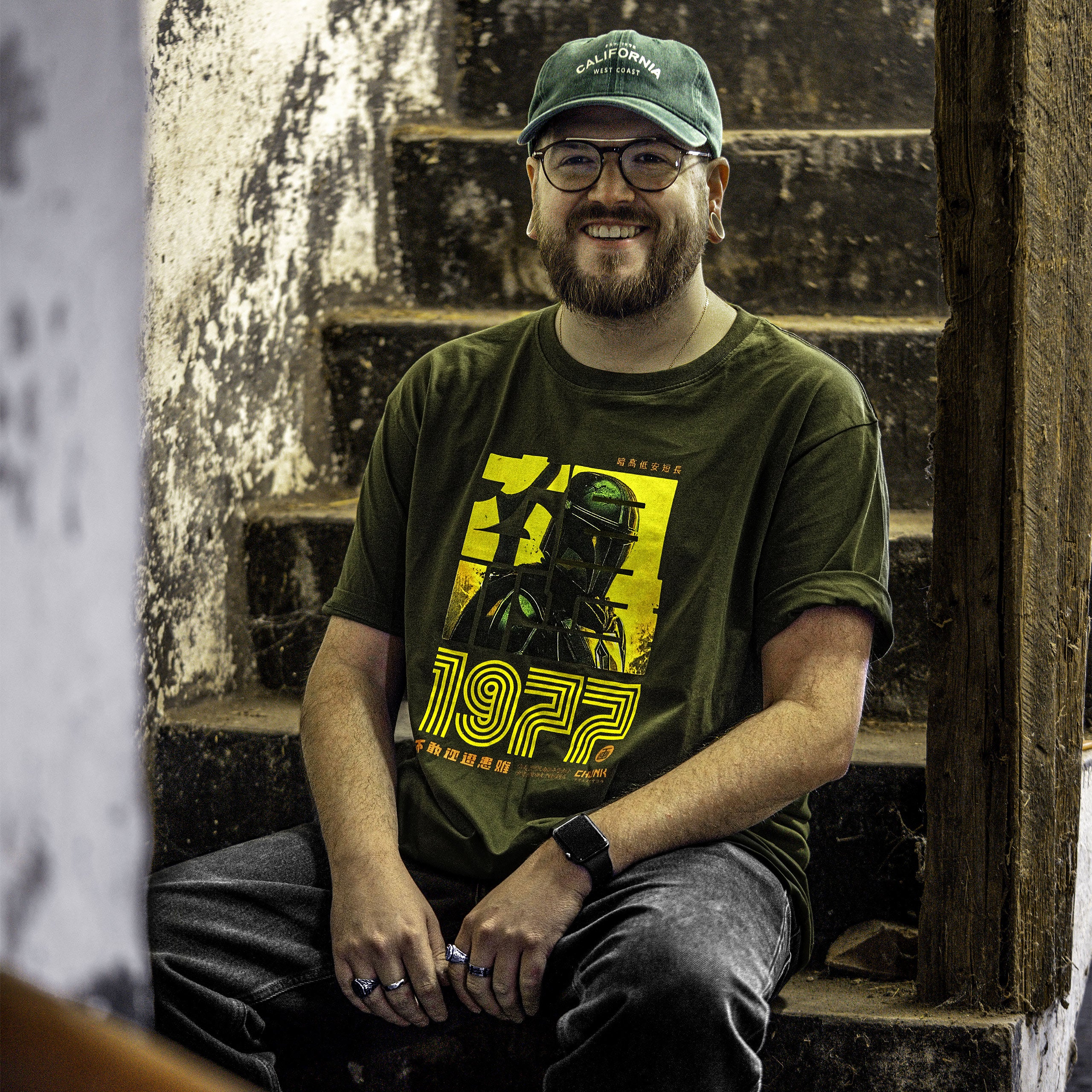 Immagine del prodotto T-shirt Hunter 1977 per fan di Star Wars
