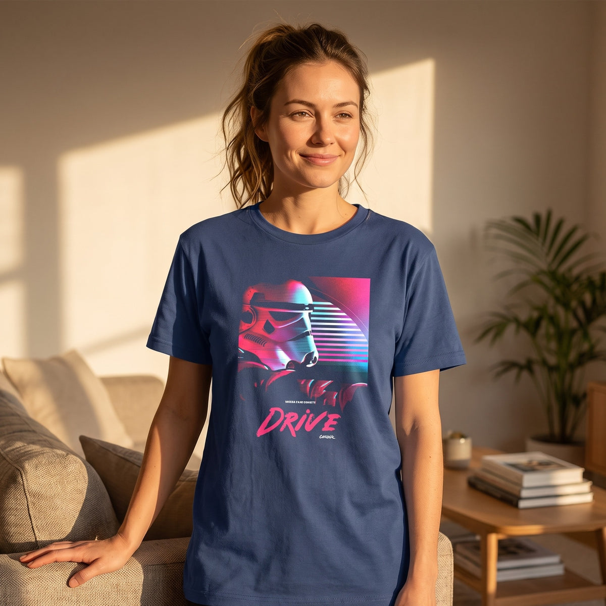 Immagine del prodotto T-shirt Drive per fan di Star Wars blu