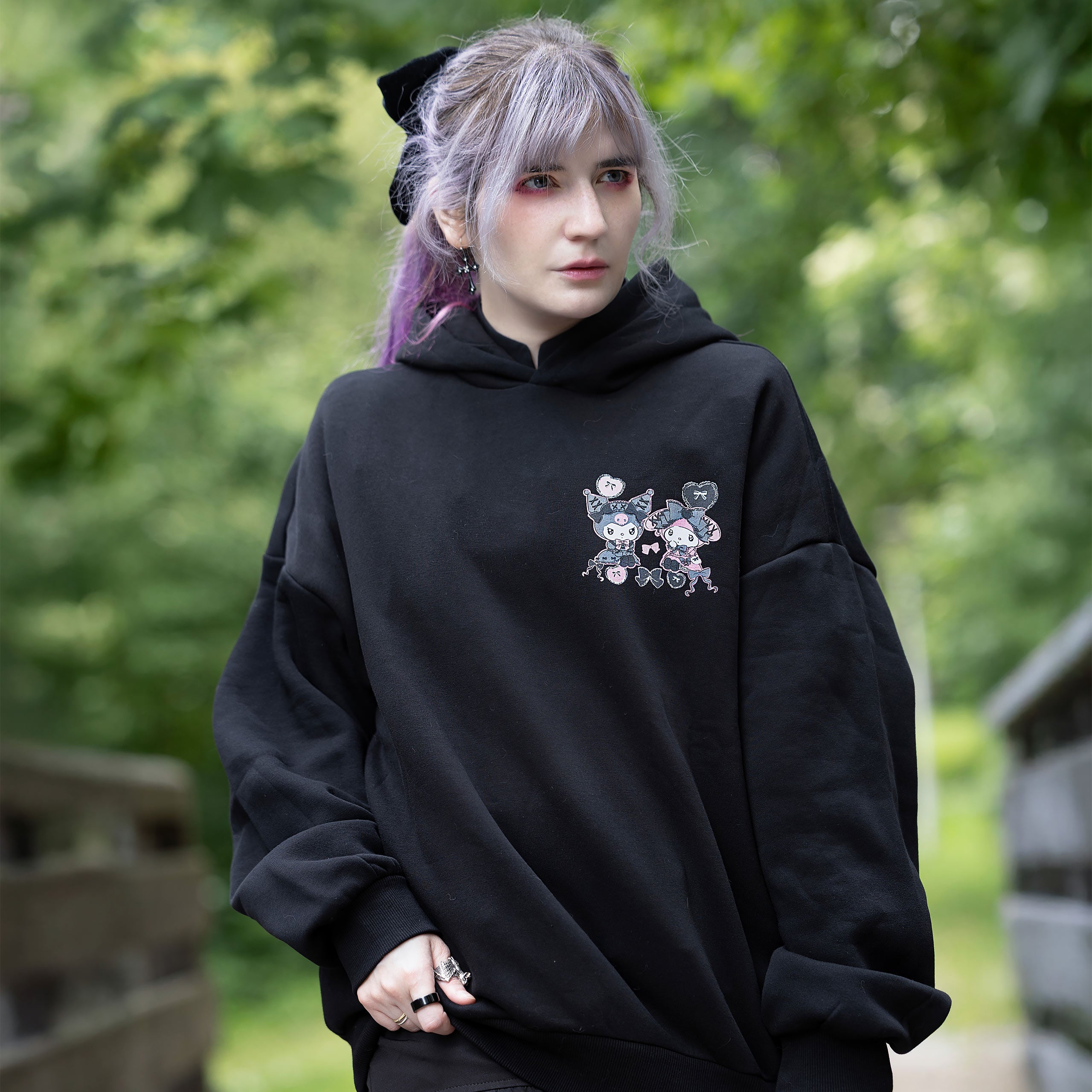 Immagine del prodotto Hello Kitty - Felpa con cappuccio Kuromi e My Melody
