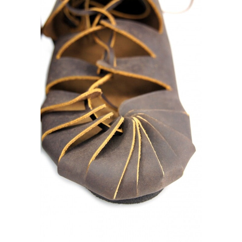 Immagine del prodotto Scarpe medievali alla caviglia in pelle scamosciata nabuk marrone