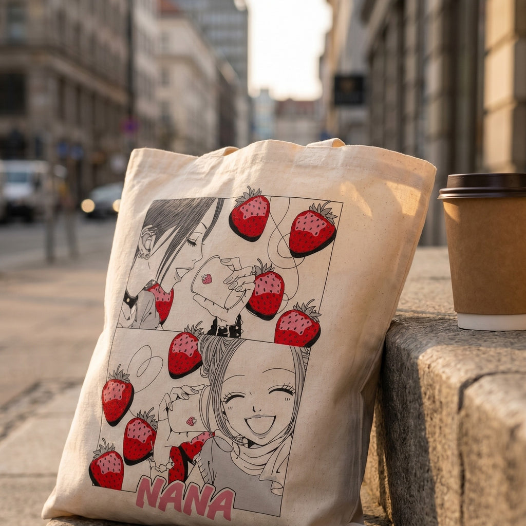 Immagine del prodotto Borsa in tela Strawberry Cups per fan di NANA