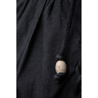 Immagine del prodotto Camicia medievale con colletto alla coreana con lacci Louis senza maniche nera