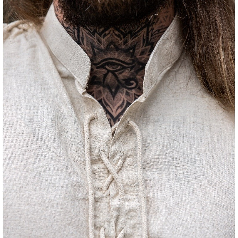 Immagine del prodotto Camicia medievale con lacci Henn smanicata beige