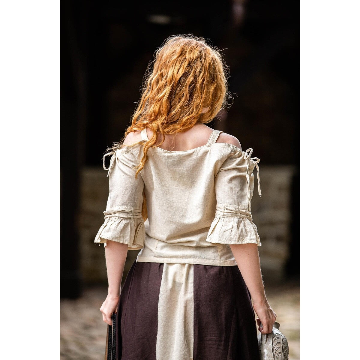 Immagine del prodotto Blusa medievale a spalline Prina beige