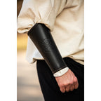 Product image Medieval Leather Bracer Ottar with Vegvisir Embossing Black